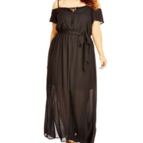 city chic cold shoulder dress